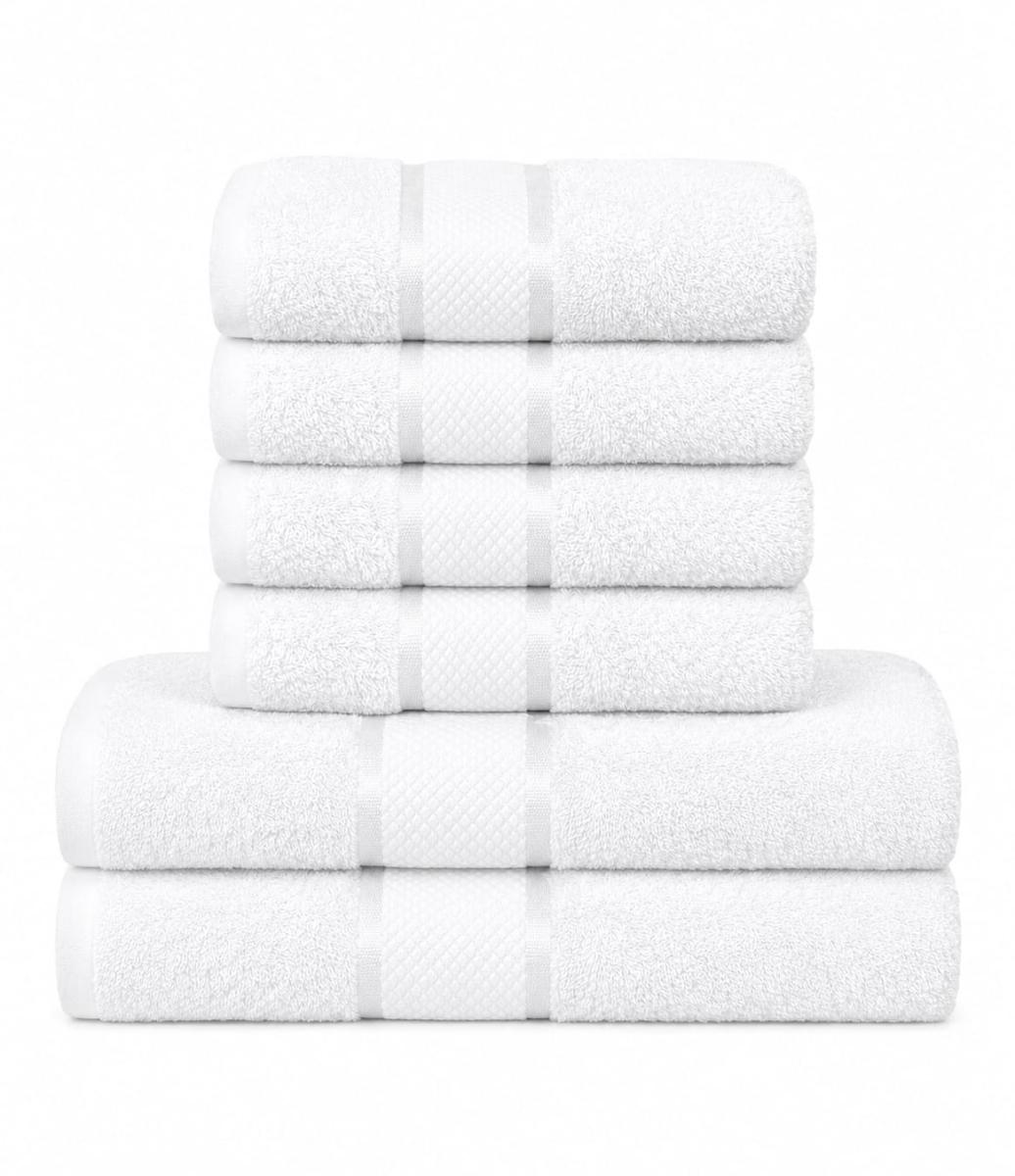 🔥Set Elegant Prosoape Bumbac 100% 6 piece Super Absorbante🔥 420 GSM 2 buc 70×130cm 4 buc 50×90cm